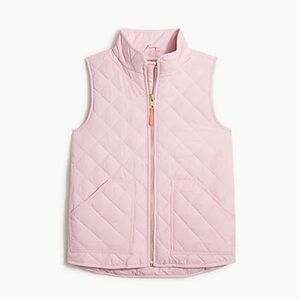 CREWCUTS Girls Light Pink Quilted Vest 12